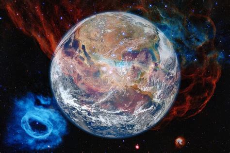 Planet Earth Elements Of This Image Furnished By Nasa Stock Image