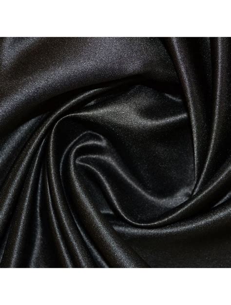 Black Duchess Satin Fabric Duchess Satin Fabrics Calico Laine