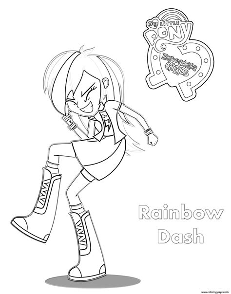 My Little Pony Rainbow Dash Coloring Pages Printable