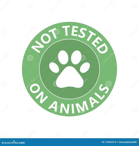 Symbol Of No Tested On Animal Can Be Used As Logo Sticker Icon Stock