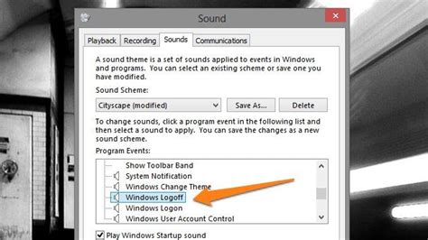 Customize The Logon Logoff And Shutdown Sounds In Windows 8 Custom