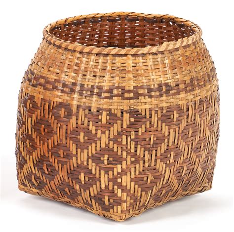 Lot 414 2 Native American Cherokee Rivercane Baskets Case Auctions