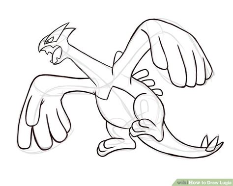 How To Draw Lugia 7 Steps With Pictures Wikihow