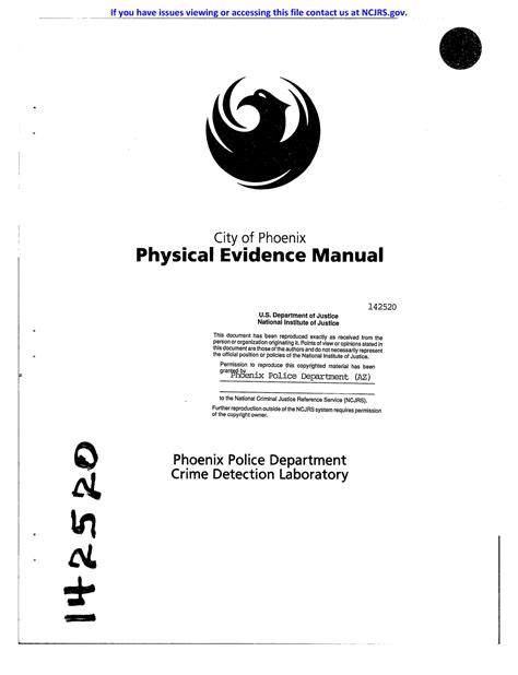 Physical Evidence Manual D City Of Phoenix Physical Evidence Manual