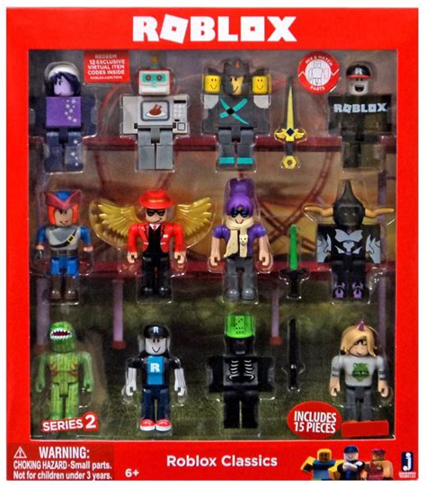 Series 2 Roblox Classics Action Figure 12 Pack Includes 12 Online Item