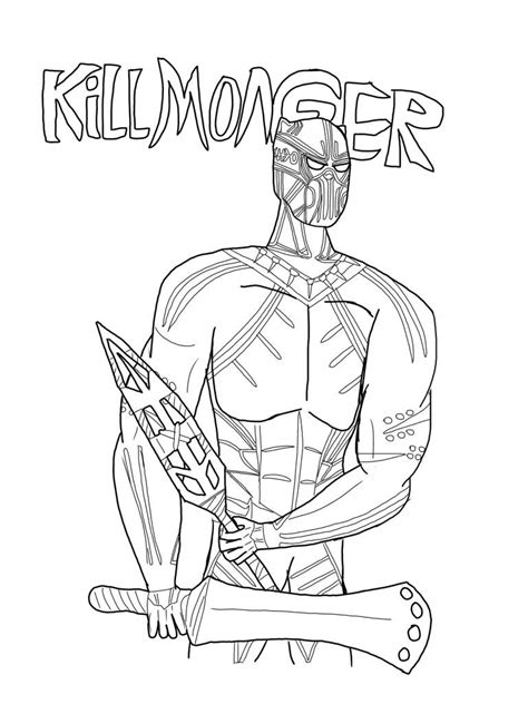 And you can freely use images for your personal blog! Killmonger Coloring Pages
