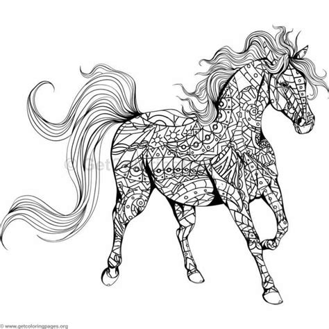 Horse Mandala Coloring Coloring Pages