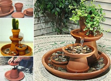 Wonderful Diy Terracotta Pots Table Top Fountain Diy Homedecor Diy