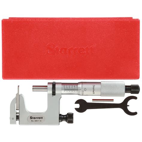 Starrett Digital Multi Anvil Micrometer Mechanical 0 In To 1 In Range