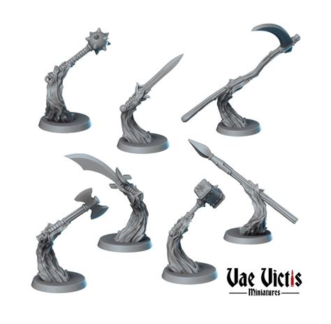 Spiritual Weapons From Vae Victis 3d Model Tabletop Etsy