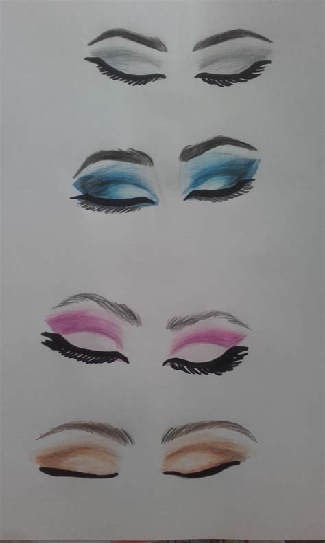 Grab a black kohl pencil and trace the upper and lower waterline, then, use a smudger brush to brightening up the inner corners of your eyes with a highlighter or shimmer will instantly make your peepers appear bigger and wider. Eye Makeup-Drawing eyeshadow,eyebrows