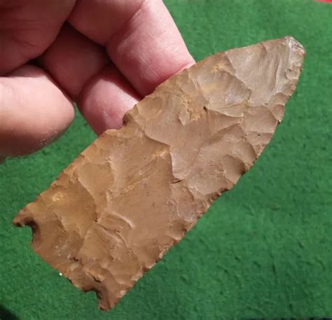 Dovetail Snapped Base Form Pennsylvania Arrowhead Authentic Indian
