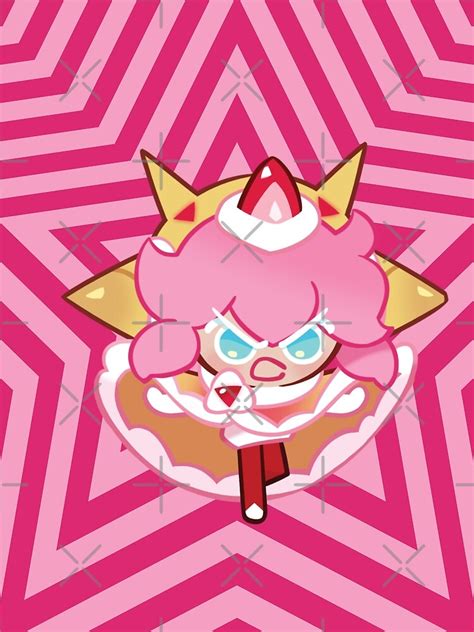 Strawberry Crepe Cookie Cookie Run Kingdom Art Print By Mikaprint Redbubble