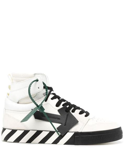 Off White Off Vulcanized High Top Sneakers Editorialist