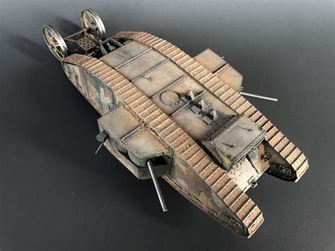 Wwi Mki Male Heavy Battle Tank Plastic Model Military Vehicle Kit