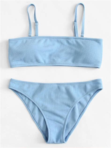 Adjustable Straps Bikini Set Sheinsheinside Beachswimwear Bikini