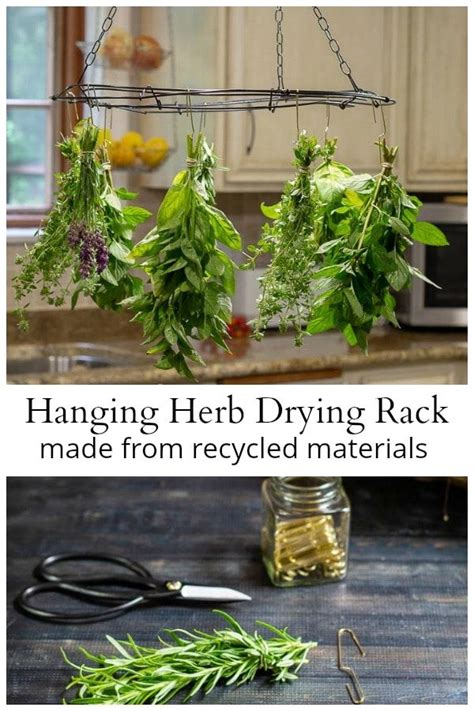 Diy Herb Drying Rack Tutorial Using Basic Recycled Materials Herb