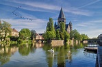 Temple Neuf on the Moselle river in Metz, France