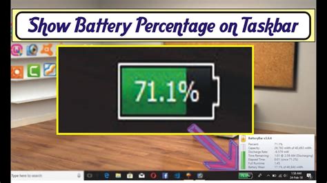 Show Laptops Battery Percentage On Taskbar Youtube