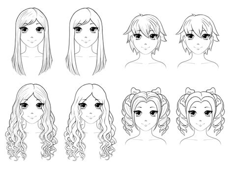 How To Draw Anime Girl Hair Animehair Youtube Gambaran