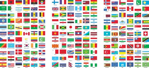 Banderas Del Mundo Con Sus Nombres En Inglés Y Español Imagui