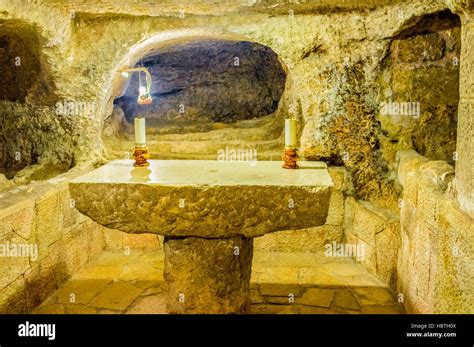 The Chapel In The Cave Of The Church Of The Nativity Where Jesus The