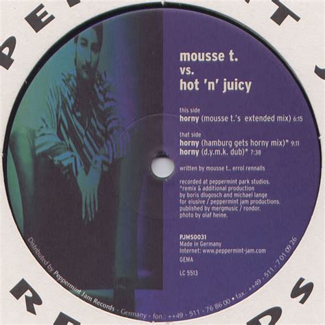 Mousse T Vs Hot N Juicy Horny 1998 Vinyl Discogs