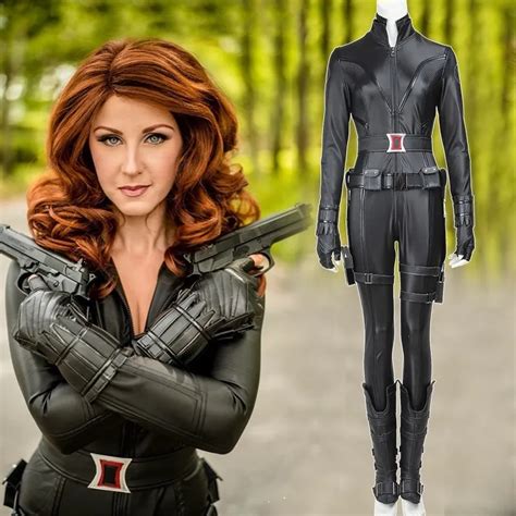 Avengers Black Widow Costume Jumpsuit Black Widow Women S Costume Hot Sex Picture