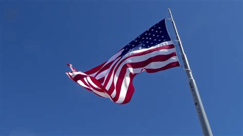 Flying American Flag Free Stock Photo Public Domain Pictures