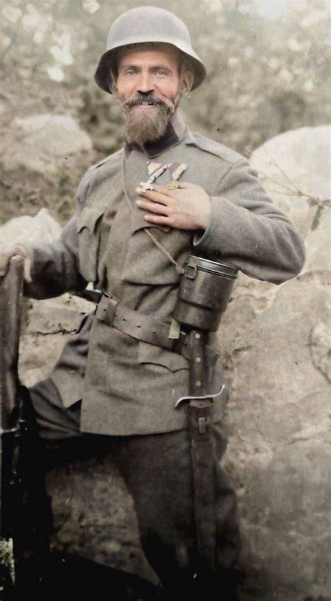 Austro Hungarian Soldier Showing Of His Medals1918 Rwwi