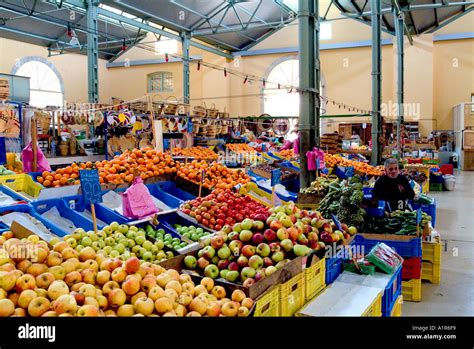 Indoor Fresh Food Market In Limassol Cyprus Stock Photo 1914616 Alamy