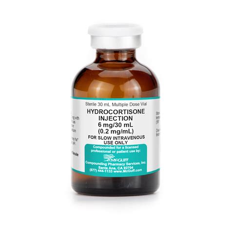 Hydrocortisone Injection Mcguff Compounding Pharmacy