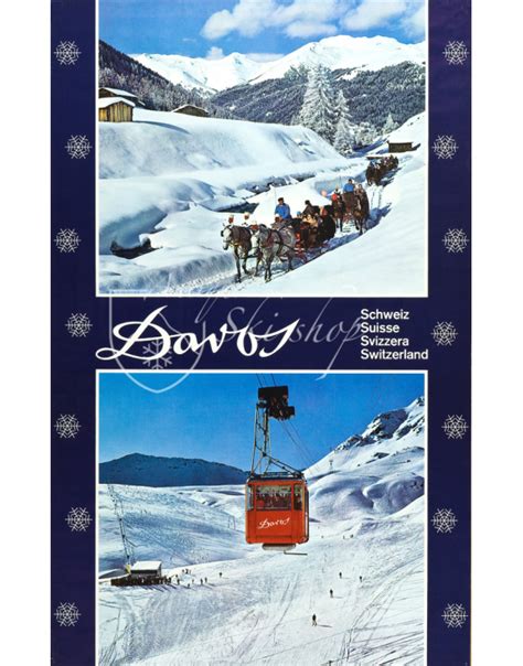 Original Vintage Davos Poster