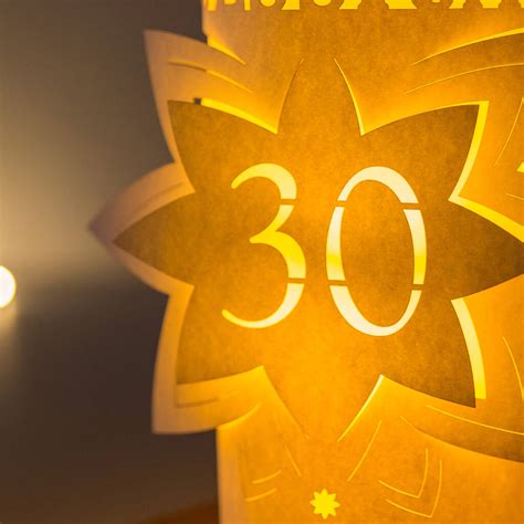 21st Personalised Birthday Star Lantern Centrepiece By Baloolah Bunting