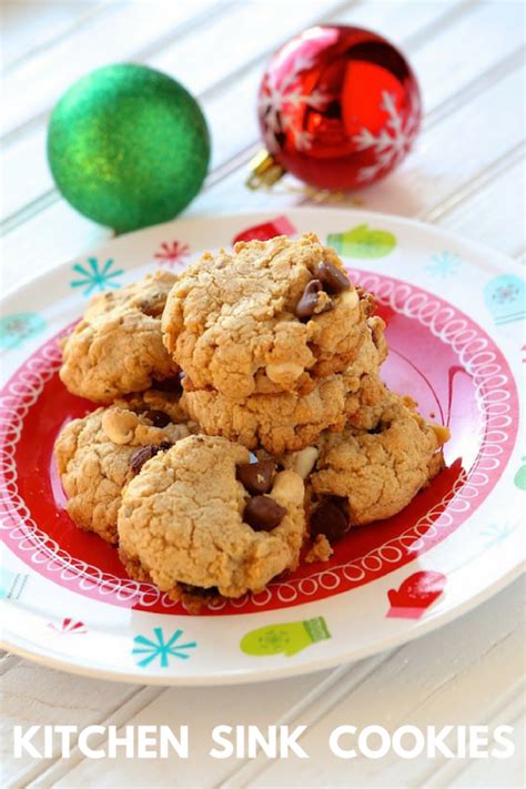 Dec 04, 2016 · keeping containers full of baking soda (i buy large bag of baking soda @ sam's club) for at my kitchen sink and one in each of our bathrooms as well as my laundry room. Everything But The Kitchen Sink Cookies | Mom Spark - Mom ...