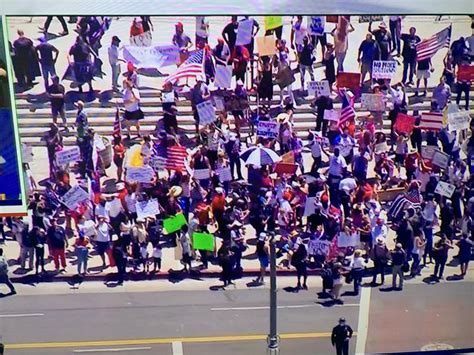 California is now easing pandemic restrictions. Protests take place in California against COVID-19 ...