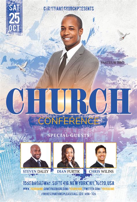 Church Conference Flyer Poster 152604 Flyers Design Bundles