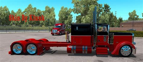 Peterbilt 389 Redblack Skin American Truck Simulator Mods Ats Mods