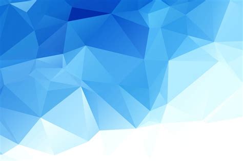 Free Vector Blue White Polygonal Mosaic Background