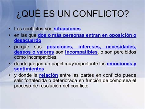 Seis Habilidades Para Resolver Conflictos El Conflicto Y Sus Elementos