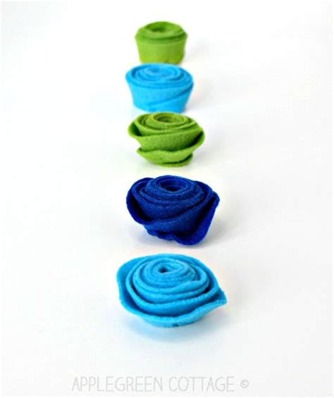 Rolled Flower Tutorial The Easiest Way To Make Felt Flowers