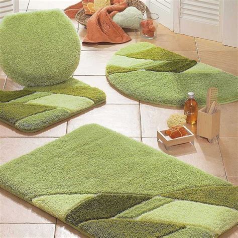 6 pcs plastic bathroom accessory set luxury bath accessories bath. Ideas to Wash Bathroom Rug Sets | Bathroom rug sets, Green ...