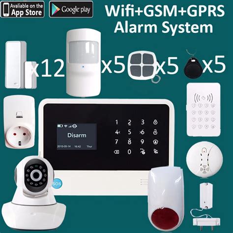 Wirelessand4 Wired Zones Gsmwifi Alarm System And Smart Home System 360