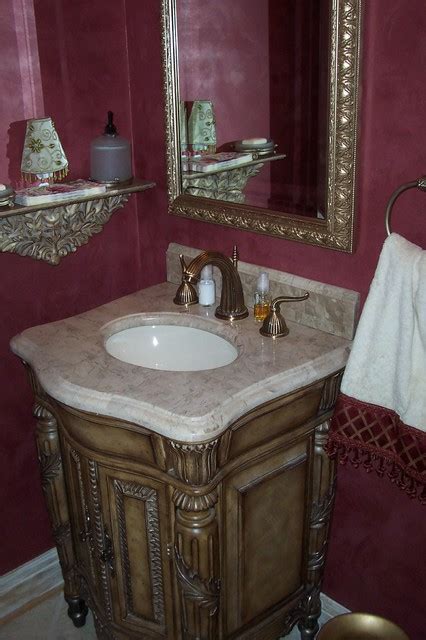 An Elegant Powder Room Traditional Powder Room