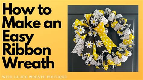 How To Make A Ribbon Wreath How To Make A Summer Wreath Easy Diy