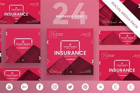 The social insurance premiums that are deducted from bonuses are calculated based on the values of add the earnings that you set up in step 1 into the process list and the element group. Insurance Company Social Media Pack Template by ambergraphics on | Social media pack, Social ...