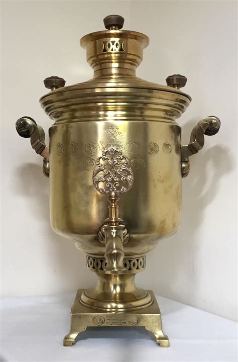 Imperial Russian Brass Samovar By The Batashev Factory Tula