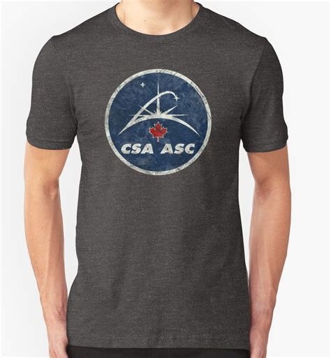 Vintage Emblem Canadian Space Agency T Shirt By Lidra Sudaderas Con