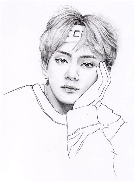 Bts V Drawing Easy At Paintingvalley Explore Collection Of Bts V Sexiezpix Web Porn