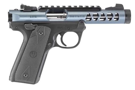 Ruger Mark Iv 2245 Lite Gray Anodized 22 Lr Pistol Blue Aniodized 4